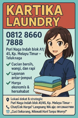 Kartika Laundry: Solusi Cuci Setrika Lipat 24 Jam di Jantung Cilacap